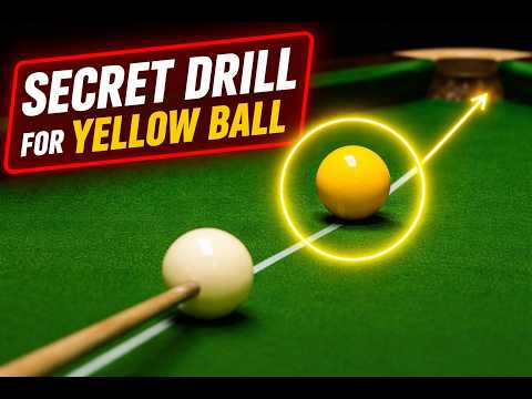 Master Your Angles: The Secret Yellow Ball Circle Drill 🎱 #SnookerTips #SnookerDrills