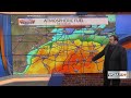 Adam "More severe storm chances today, but calmer for our Wednesday"