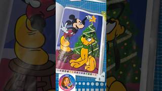 Mickey and Pluto decorate the Christmas tree 🎄 #coloring #disney #hachette #art #creativity #hobb...