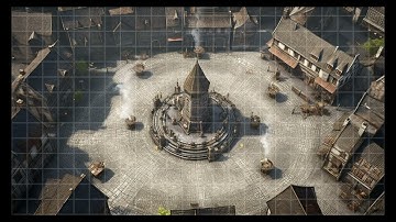 Animated Map: Town Square (square grid)