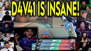Valorant Streamers React To PRX D4v41 INSANE 4k Against Vitality In Masters London
