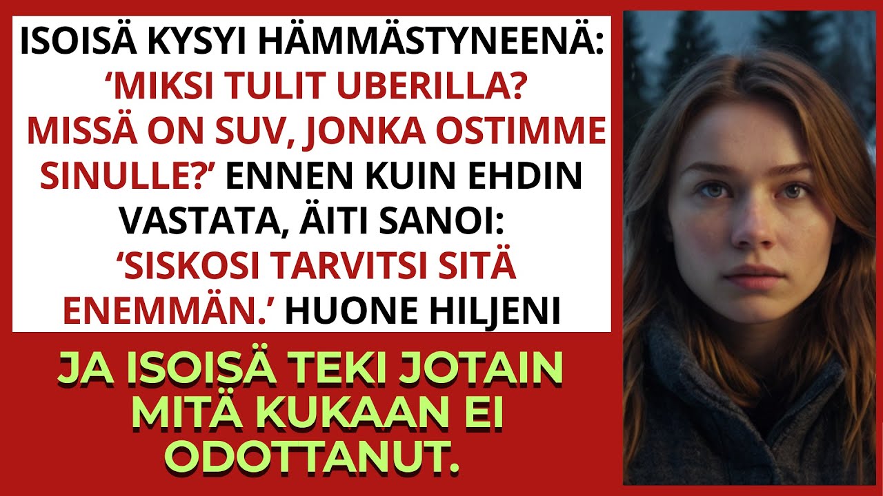 Isoisä kysyi: ‘Miksi tulit Uberilla? Missä on sinun syntymäpäivä-SUV?’ – Sitten totuus paljastui