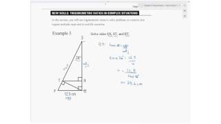 30SE 4.1 Example 3 Trigonometric Ratios in Complex Situations