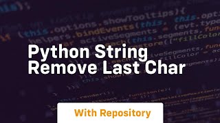 python string remove last char