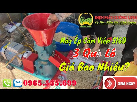 Video Máy Ép Cám Viên Trục Đứng S160 3 Quả Lô Có Giá Bán Bao... - youtube