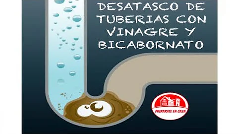 ¿Cómo limpiar las tuberias con bicarbonato y vinagre?