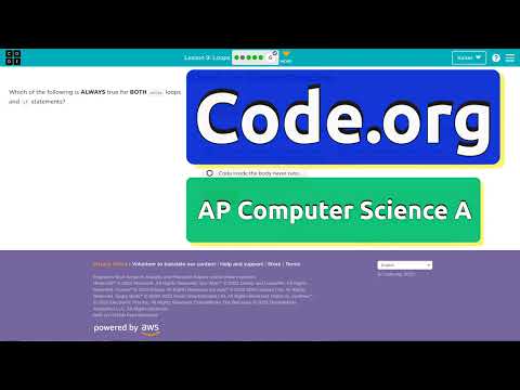 Code.org Lesson 9.6 Loops | Tutorial with Answers | Unit 1 Computer Science A (CSA)