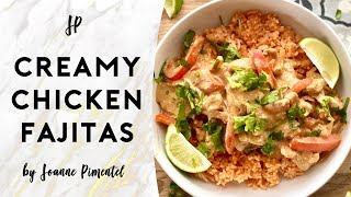 CREAMY CHICKEN FAJITAS | Skillet Fajitas by Joanne Pimentel 281 views 2 months ago 8 minutes, 30 seconds