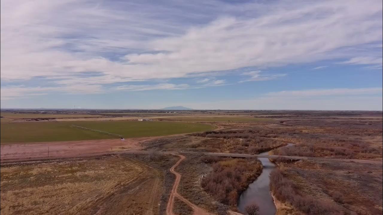 Another quick flight over the Pecos River, East of Dexter, NM YouTube