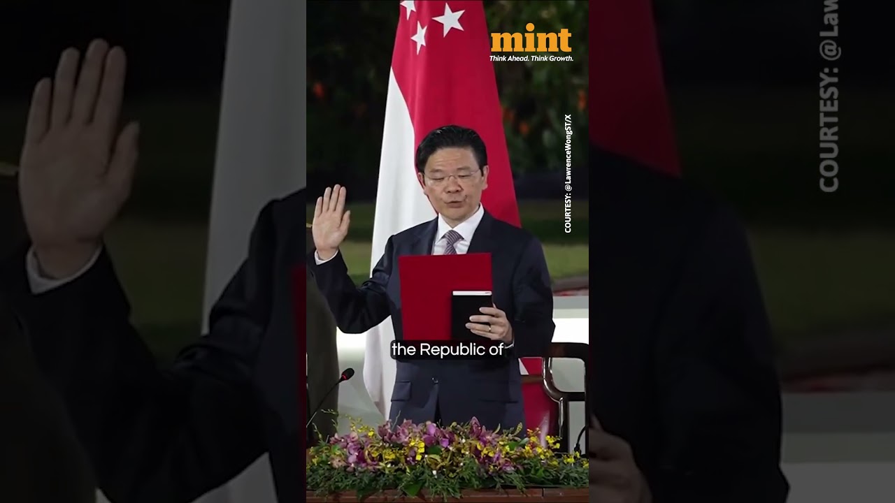 New #singapore PM Lawrence Wong Takes Oath | New #primeminister For First Time In 20 years