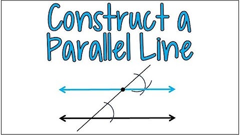Using a Compass to Construct a Parallel Line