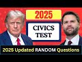2025 Official U.S. Citizenship Test USCIS 100 Civics Exam Questions, Ciudadania Americana, Trump