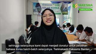 Program Pelatihan Bahasa Korea Bersama Banten Sukses Mendunia screenshot 3