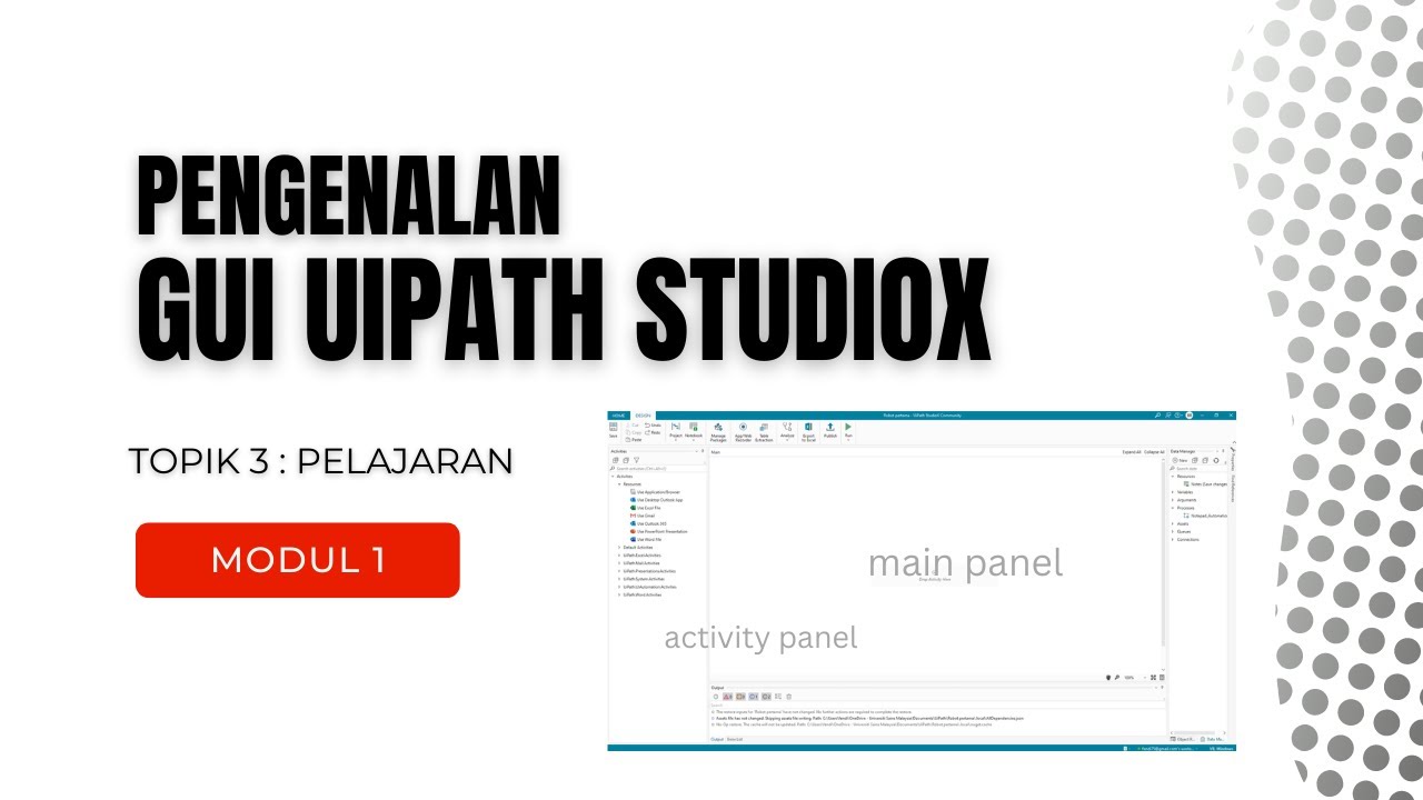 Pengenalan kepada GUI untuk UiPath StudioX - YouTube