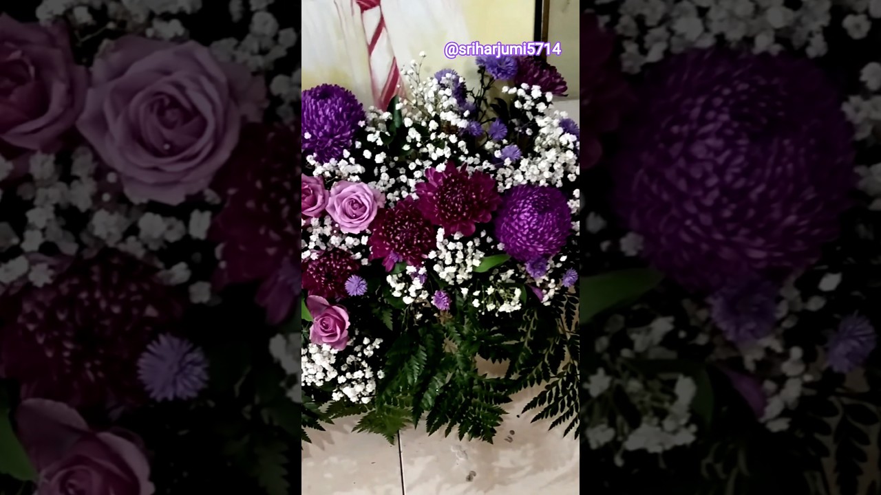 Ungu anggun, purple flowers🥰 #merangkaibunga #arranging #purple #ungu @sriharjumi5714