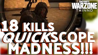 COD Quickscope Sniping Insanity | THINND Call of Duty Warzone Gameplay