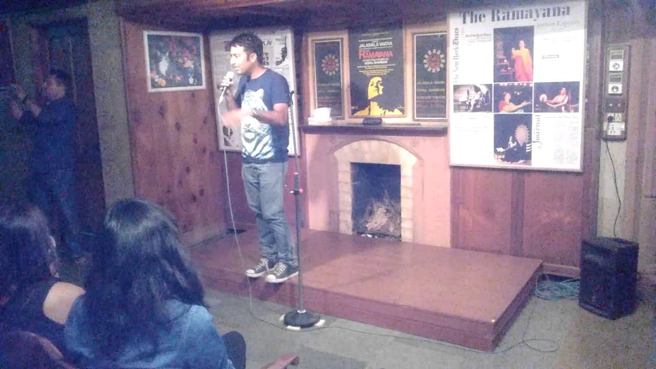 Stand-up comedian Amar at Akshara Theater