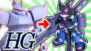 ガンダムHGゲルググをオリジナルガンプラにしてみた！【通常の３倍フルプラ工場】