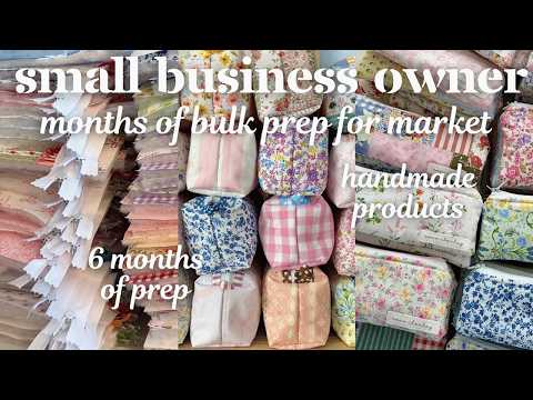 6 MONTHS OF BULK SEWING FOR MARKET!⭐️🧵 || prepping handmade products for my biggest market of 2026