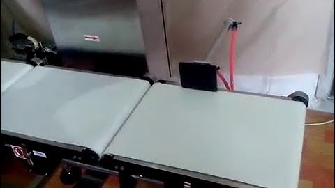 Zegoo inline in-motion  checkweigher product test