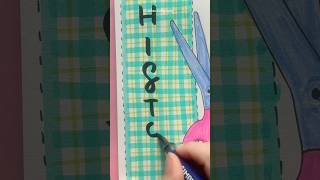 Unique Front Page Idea: History ✨