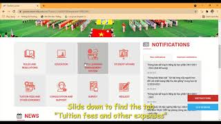 Video Guidance for Foreign Students to check tuition fee at the portal
