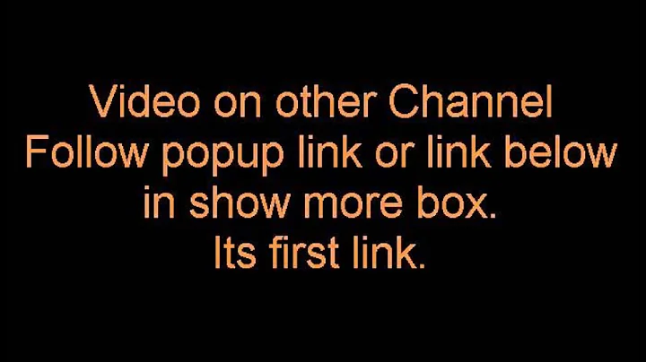 Video on other Channel Follow popup link or link below