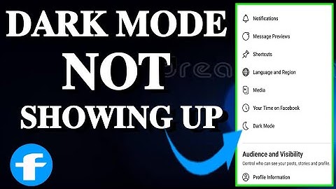 HOW TO FIX FACEBOOK DARK MODE OPTION NOT SHOWING|bagwis hopeTV