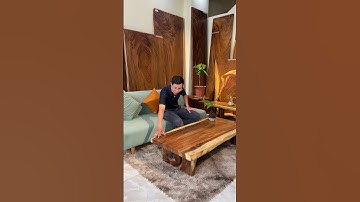 Bàn trà gỗ me tây 140x61 71x5