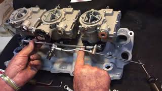 CHARLIE PRICE VINTAGE SPEED - 3 x2 linkage on ROCHESTER 2G Carb with electric choke