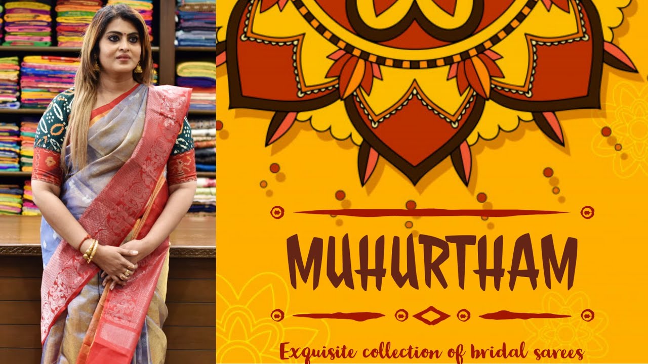 yellow muhurtham saree