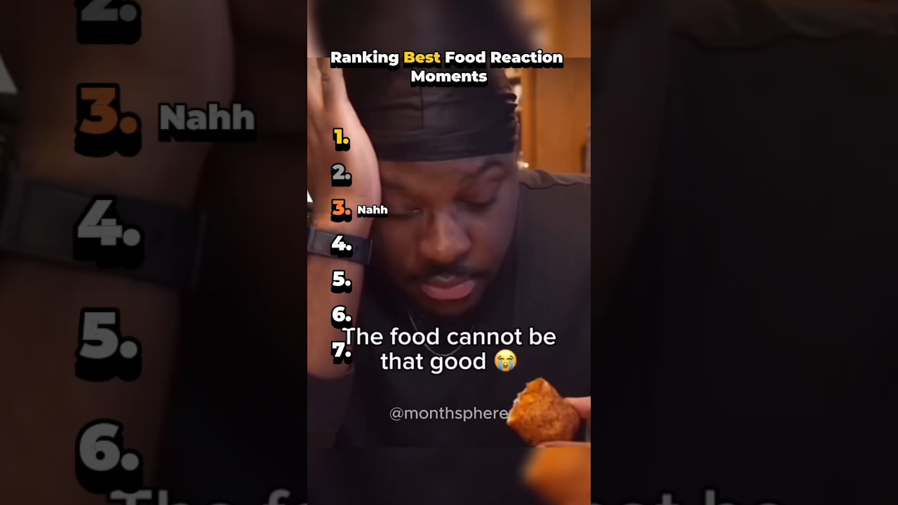 Ranking best food reaction | part 1 moments 