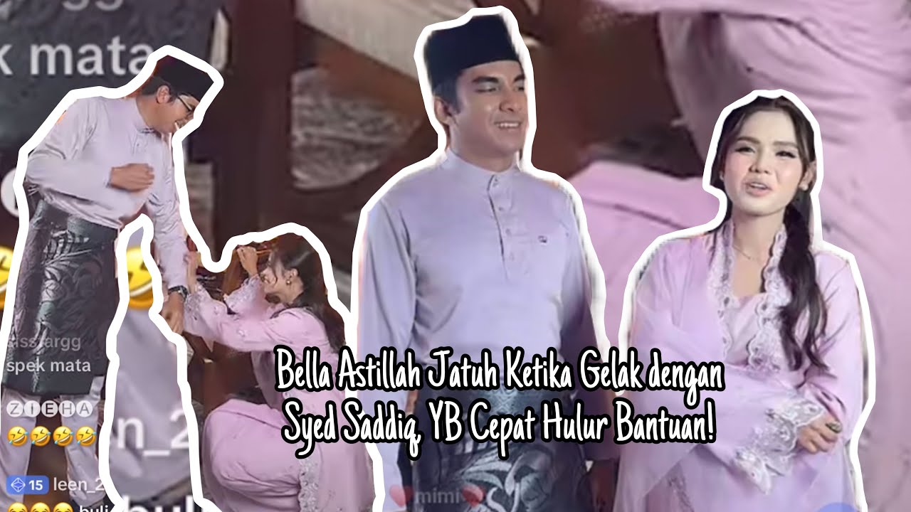 Bella Astillah Jatuh Ketika Gelak dengan Syed Saddiq, YB Cepat Hulur Bantuan!
