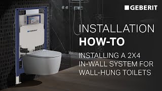 Installation HowTo: Installing a Geberit system in a 2x4 wall