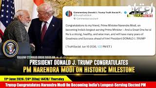 Trump Congratulates Narendra Modi On Becoming India's Longest-Serving Elected PM