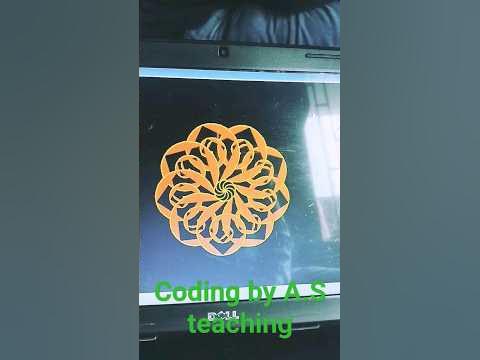 how to make rangoli by ising python codes. #youtubeshorts #viral # ...