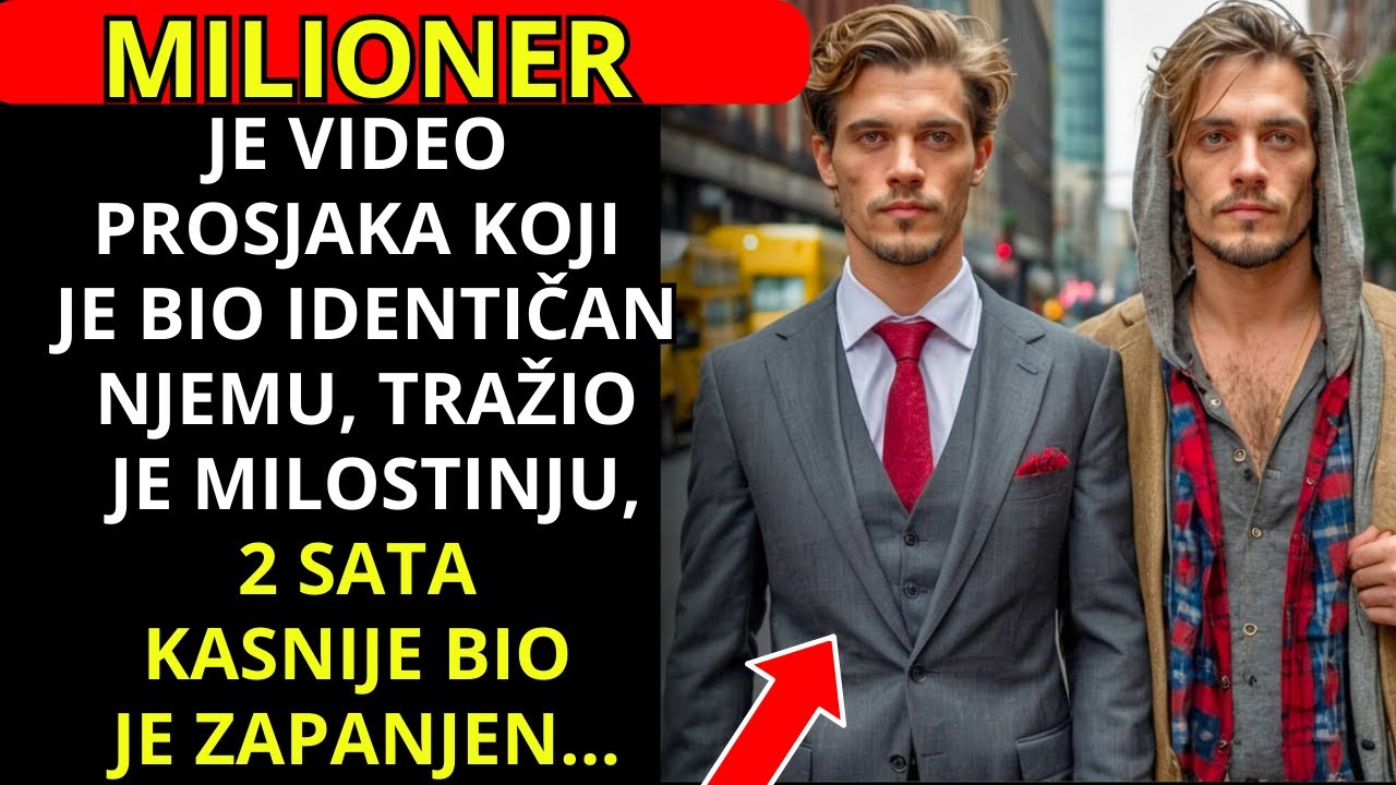 MILIONER JE PRONAŠAO PROSJAKA KOJI JE BIO POTPUNO ISTI KAO ON... 2 SATA KASNIJE...