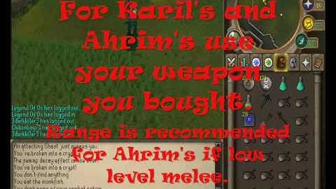 Barrows Guide Using Slayer Dart. (Also normal guide)