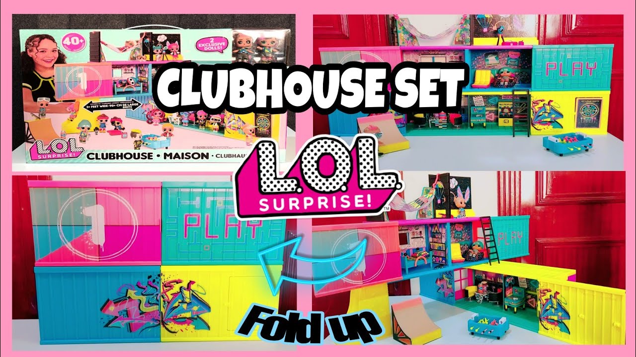 LOL Surprise Clubhouse Playset with 40+ Surprises and 2 Exclusive dolls