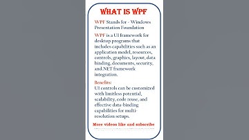 what is wpf@ensolutions5210 #coding #wpf #shorts