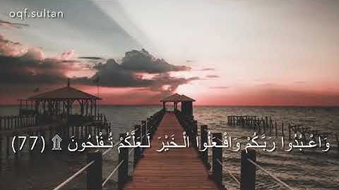 سورة:الحج | آية(77) |القارئ:ياسر الدوسري