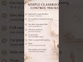 How to control your class