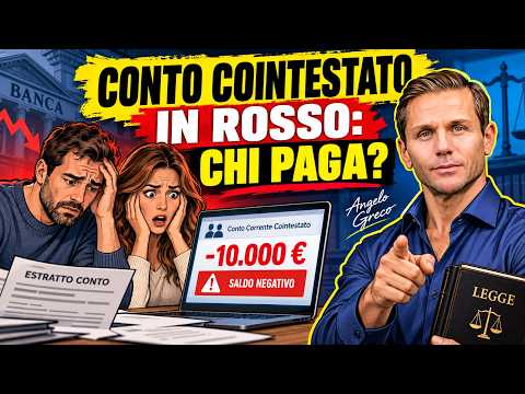 IL COINTESTATARIO DEL CONTO CORRENTE DEVE PAGARE I DEBITI DELL'ALTRO?| Avv. Angelo Greco