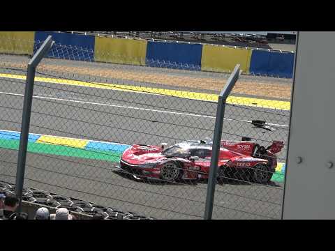 Le Mans 24h 2026, Test Day, Hughes & Hirakawa's red flag crash (4K)