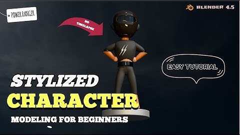 Stylized 3D character in Blender | Character Modeling | Beginners tutorial | Blender 4.5