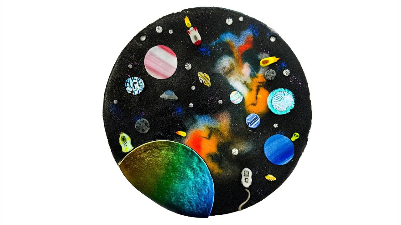 Fused Glass Celestial Circle Scene - YouTube