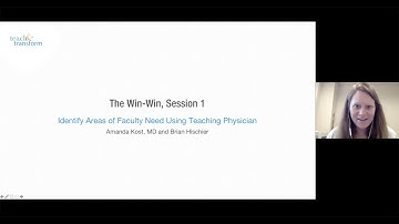 The Win-Win #1: Identify Areas of Faculty Need Using Teaching Physician