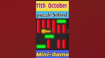 11th October Mini Game Puzzle Solved Hamster Kombat | Daily mini game