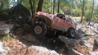 10-3-2020 Rausch Creek, Jay checking his underbelly on CV trail