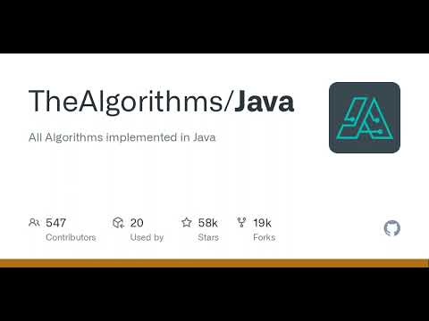 GitHub - TheAlgorithms/Java: All Algorithms implemented in Java - YouTube